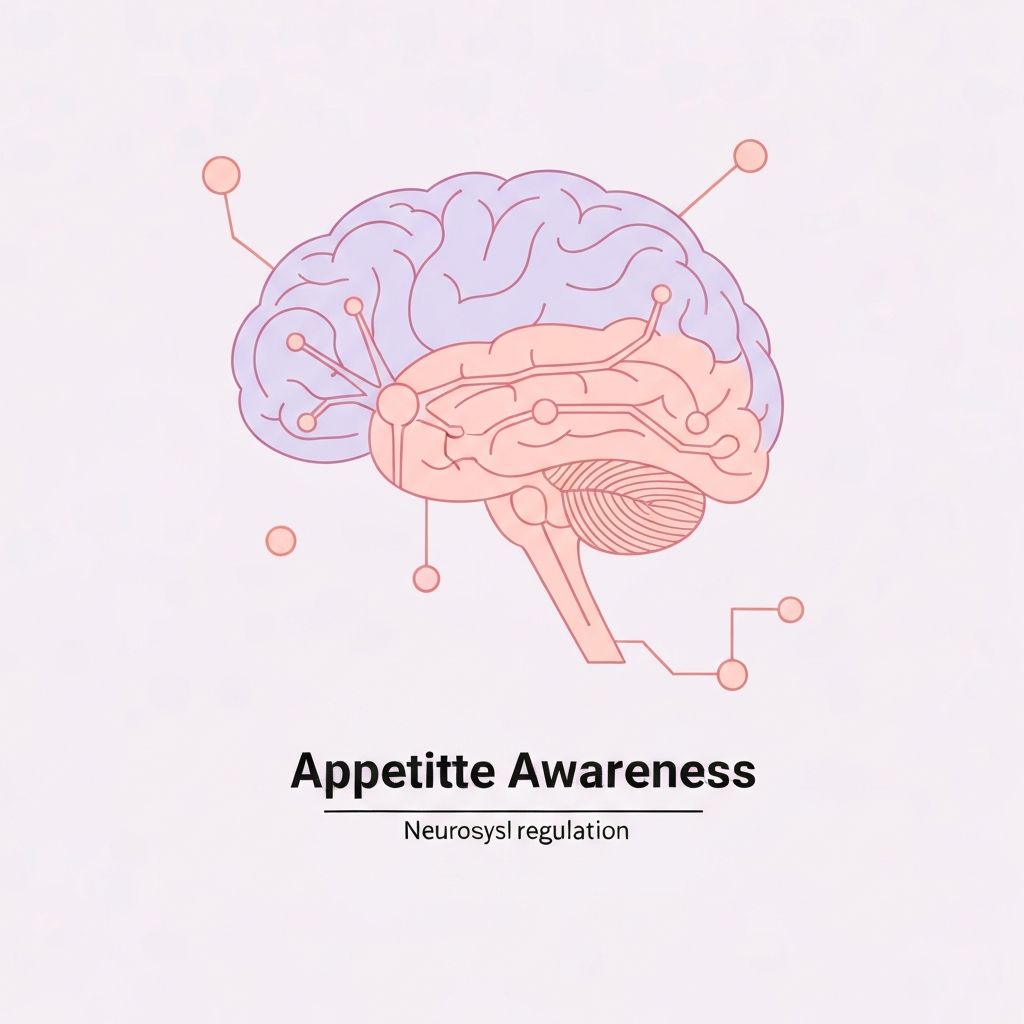 Abstract visualization of brain signals in appetite awareness